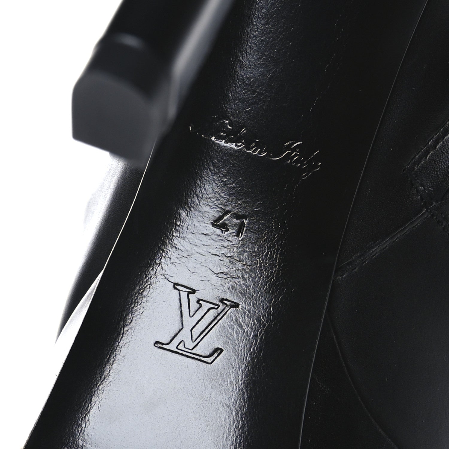 Calfskin LV Roxy Platform Ankle Boots 41 Black