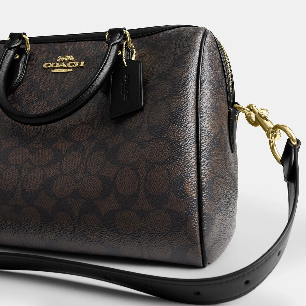 Coach Outlet Rowan Large Satchel Bag In Signature Canvas