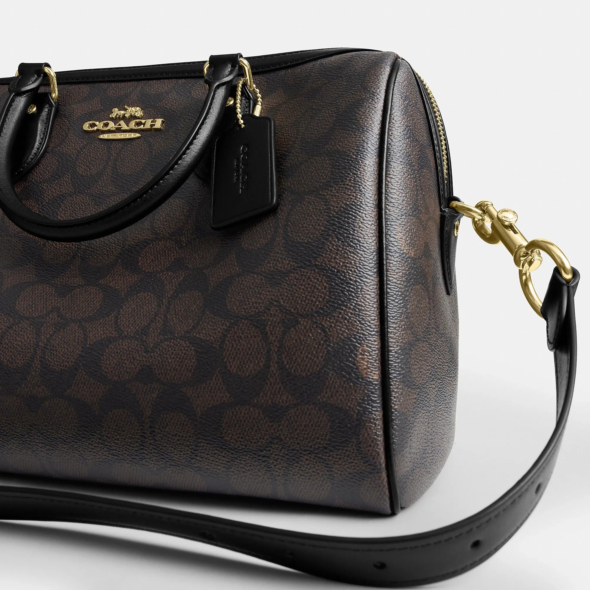Coach Outlet Rowan Large Satchel Bag In Signature Canvas