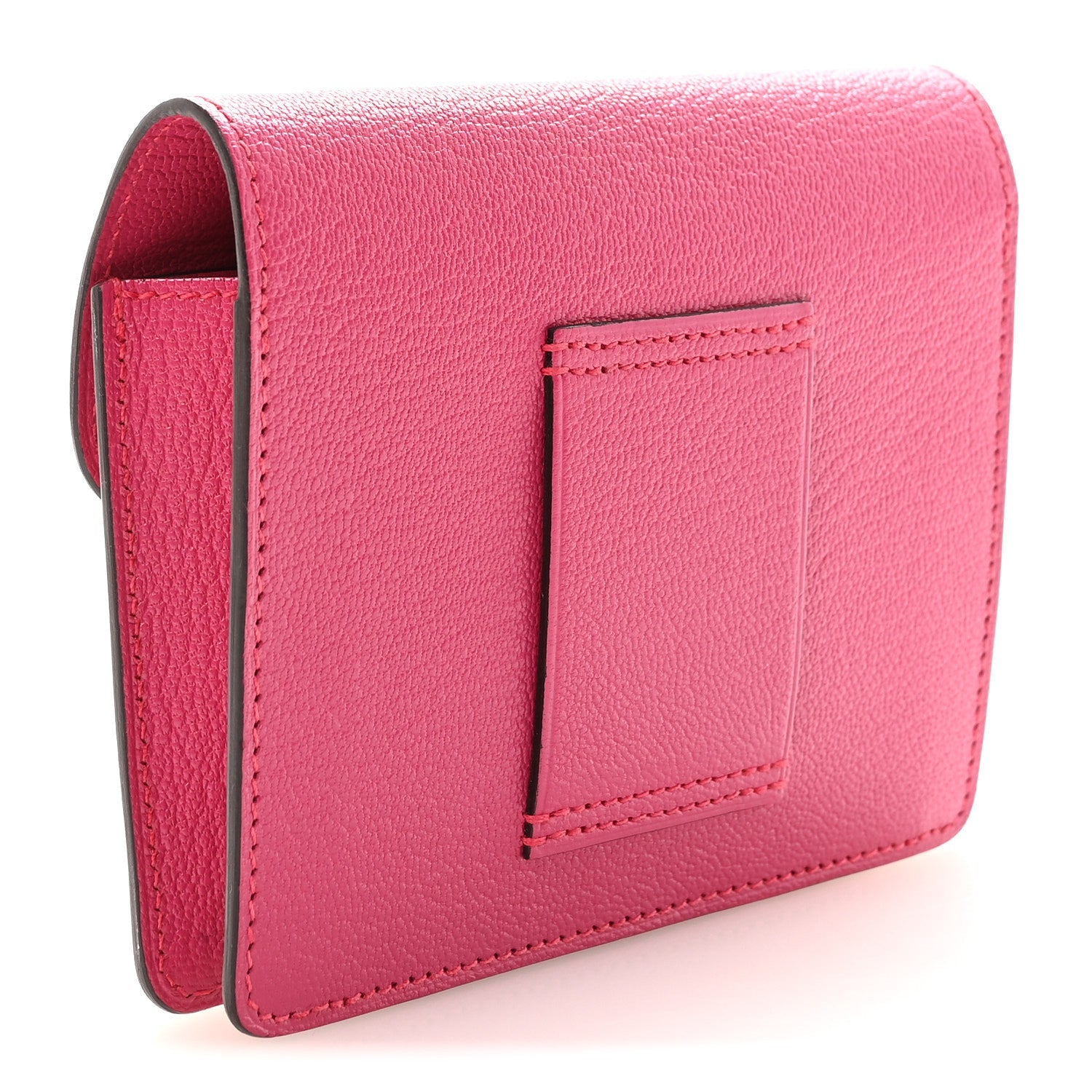 Chevre Mysore Roulis Slim Wallet Rose Shocking