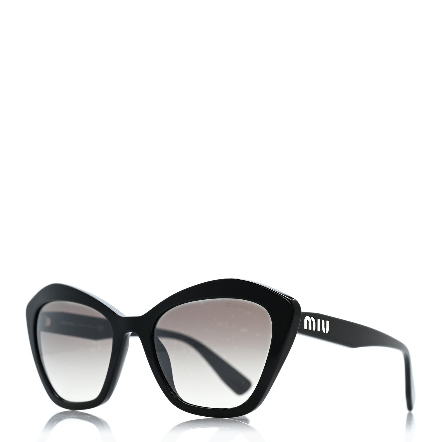 Acetate Cat Eye Sunglasses SMU 05U Black