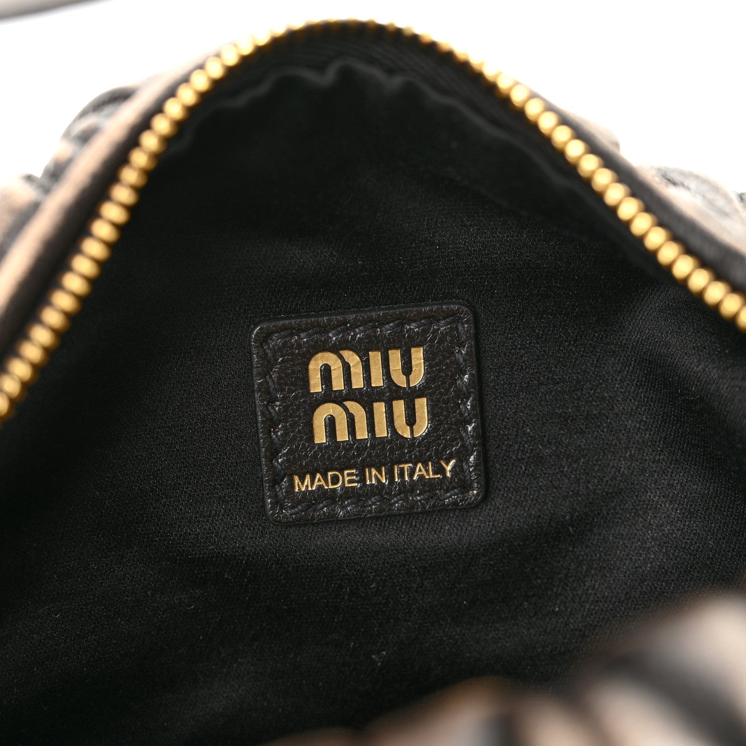 Nappa Matelasse Pouch Sand Coffee