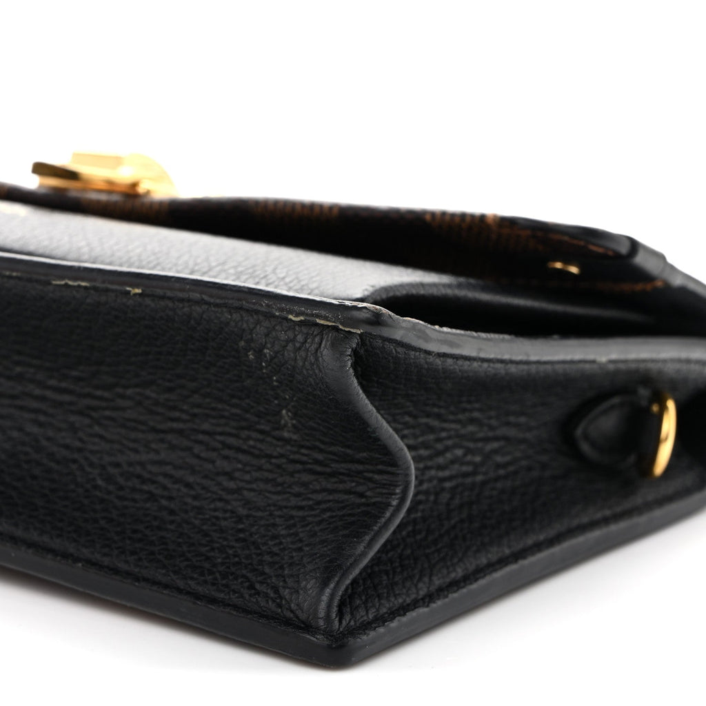 Damier Ebene Vavin Chain Wallet Black