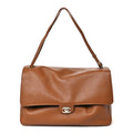 Grained Calfskin Souplissimo Maxi Flap Camel