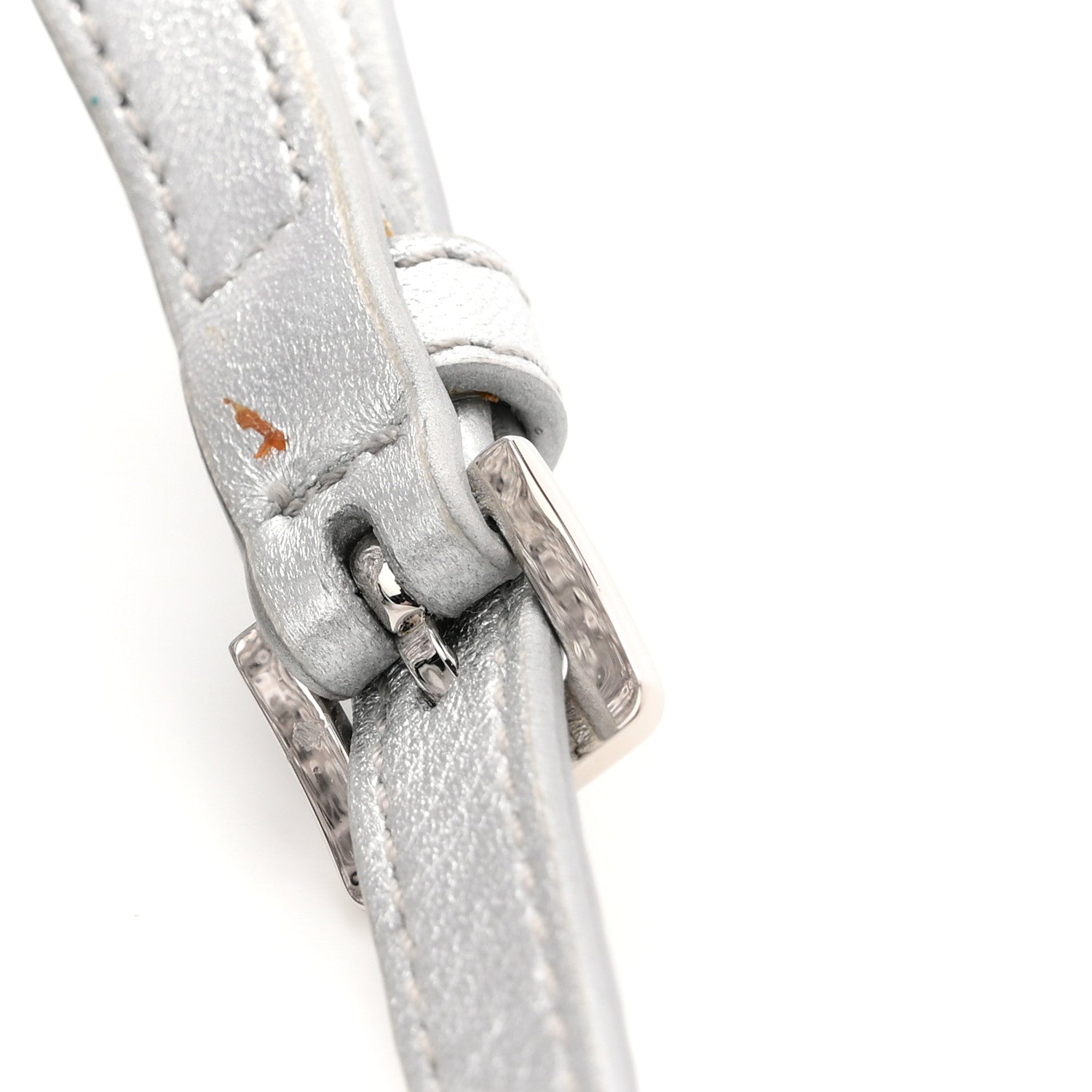 Paillettes Mate Bucket Bag Argento