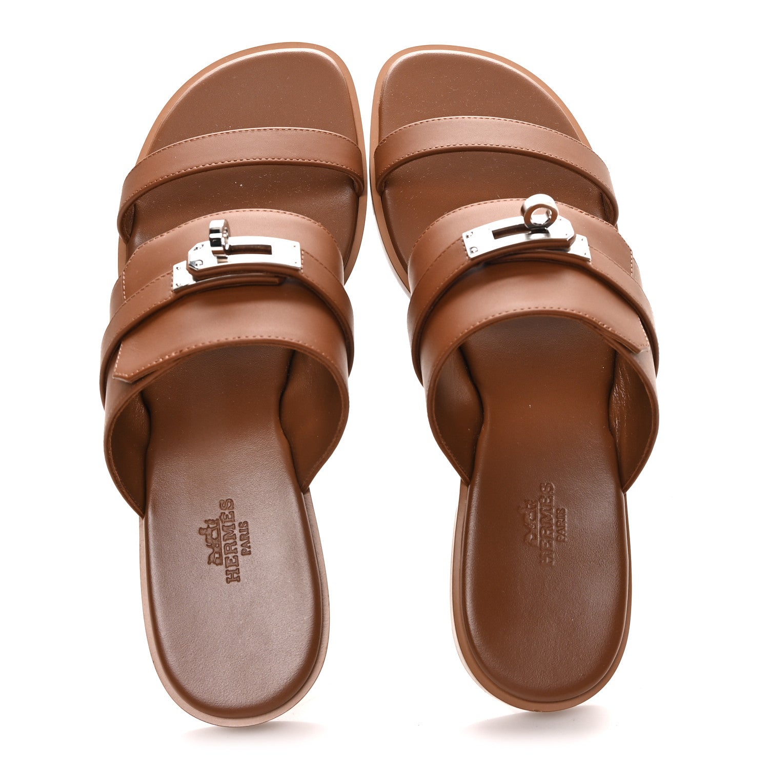 Calfskin Nina Sandals 39.5 Gold