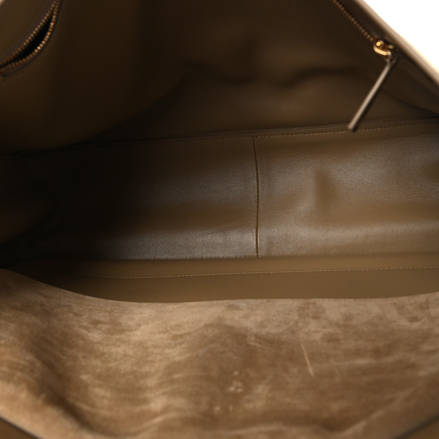 Suede Calfskin Souplissimo Maxi Flap Dark Beige