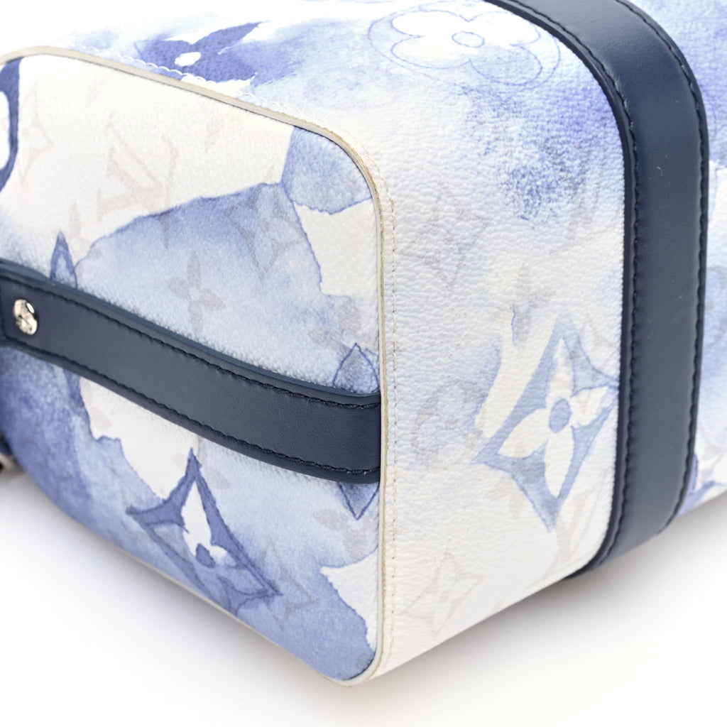 Monogram Watercolor City Keepall Blue