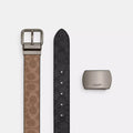 Coach Outlet Boxed Roller Buckle Cut-To-Size Reversible Belt, 38 Mm