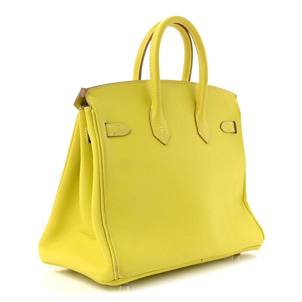 Epsom Candy Birkin 25 Lime Gris Perle