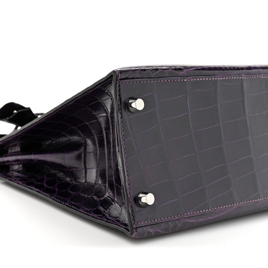 Shiny Niloticus Crocodile Kelly Sellier 28 Amethyst