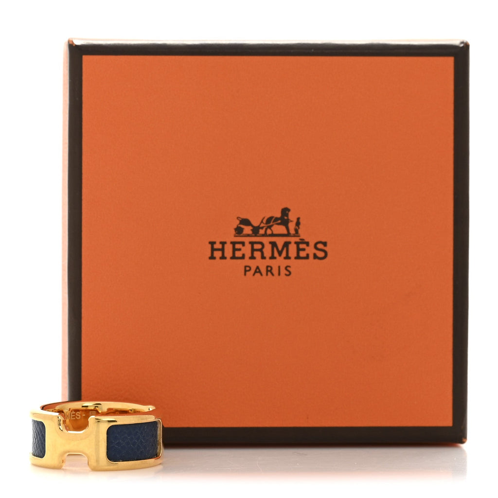 Madame Calfskin Olympe Ring M 55 7.25 Deep Bleu