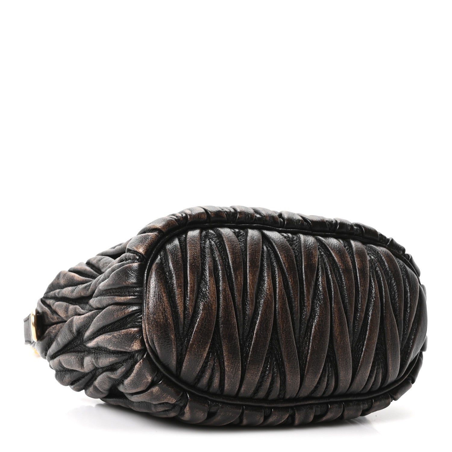 Nappa Matelasse Pouch Sabbia Caffe