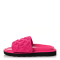 Technical Fabric Embossed Monogram Pool Pillow Comfort Mules 37 Fuchsia