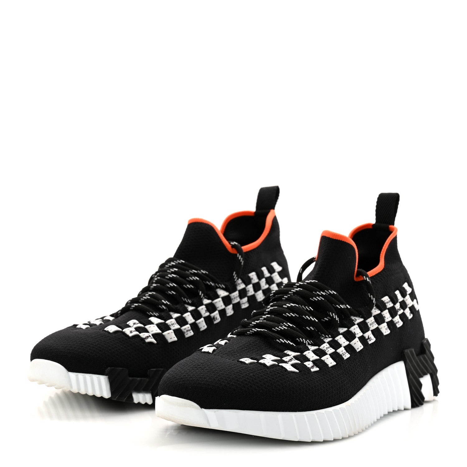 Knit Womens Flex Bolduc Sneakers 37 Black White