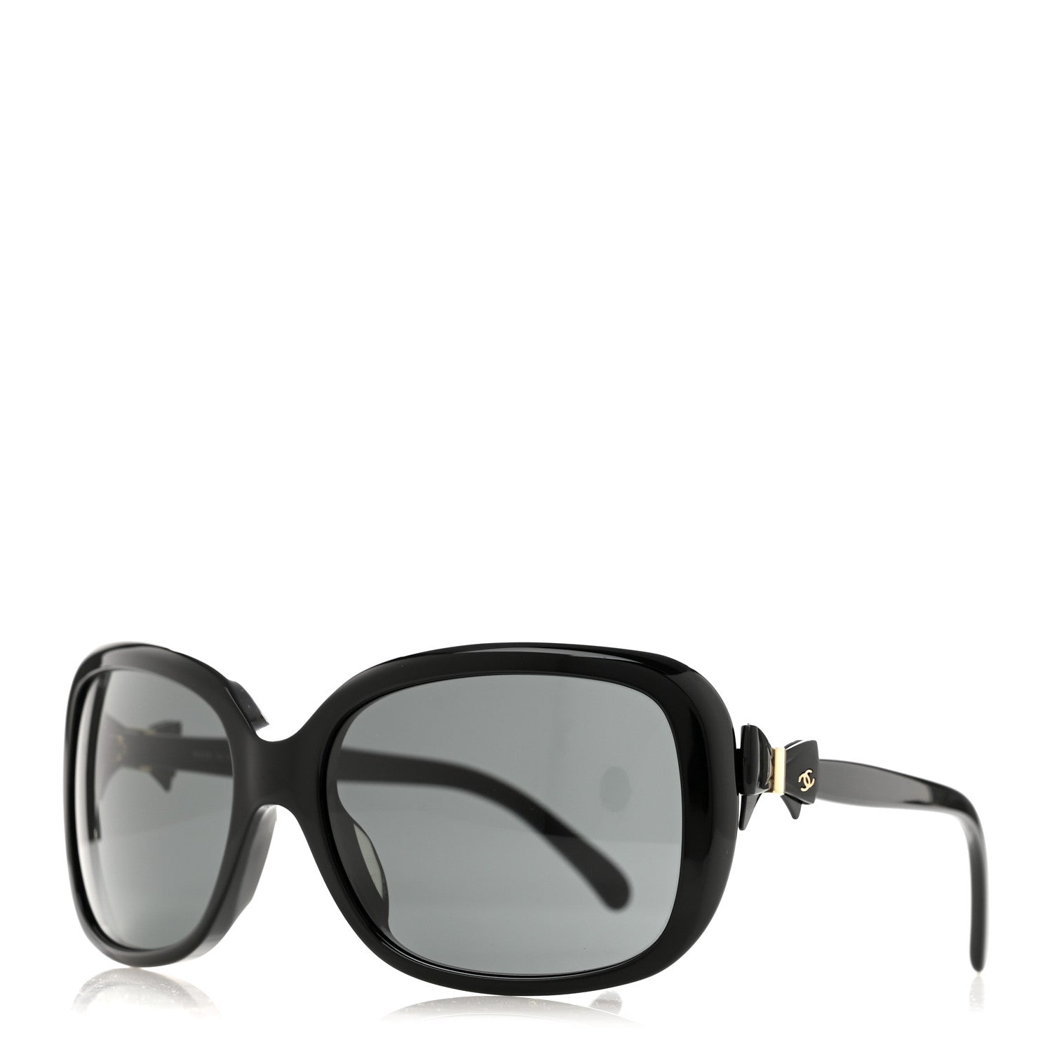 Acetate CC Bow Sunglasses 5171-A Black
