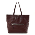 Vitello Soft Shopping Tote Burgundy