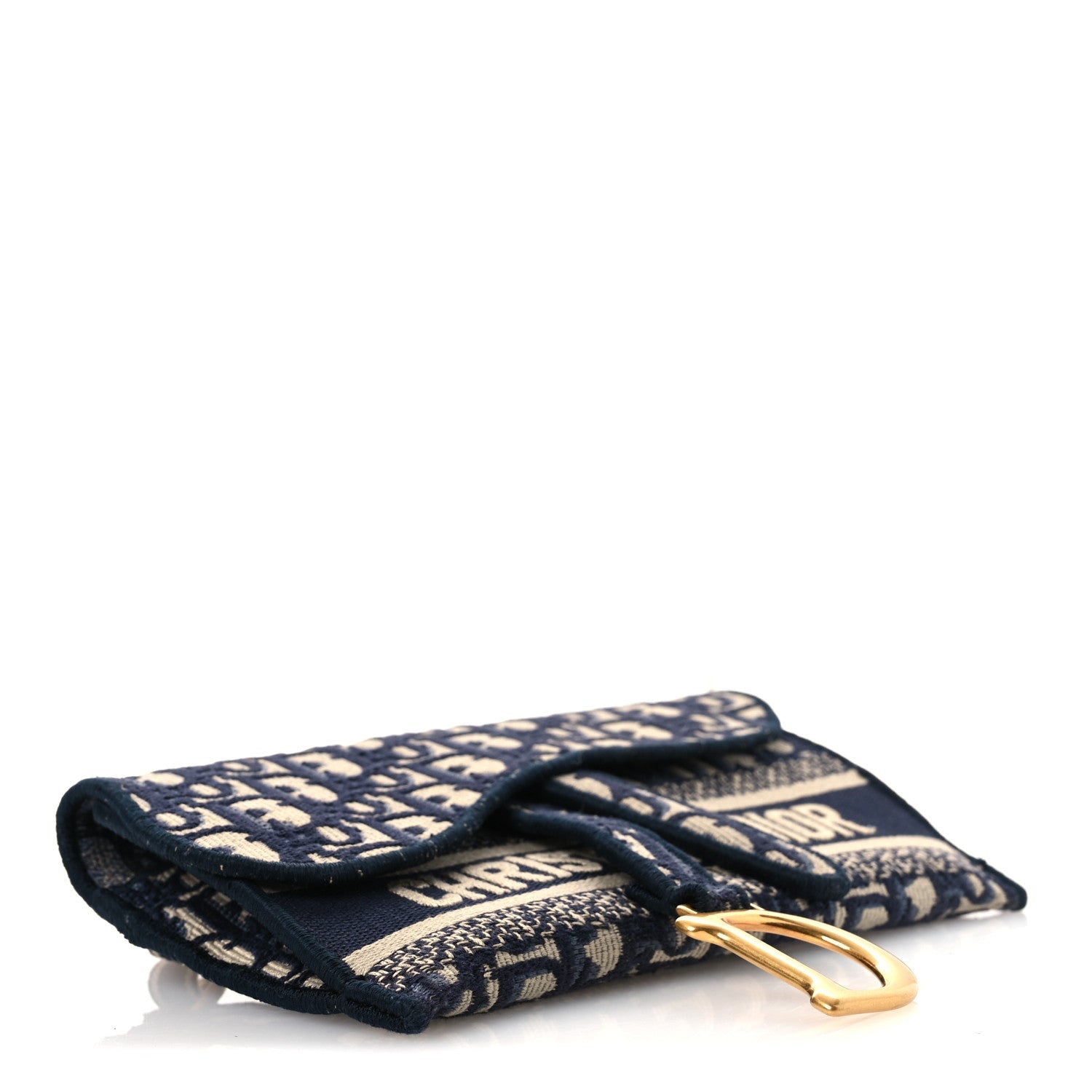 Oblique Slim Saddle Pouch Blue