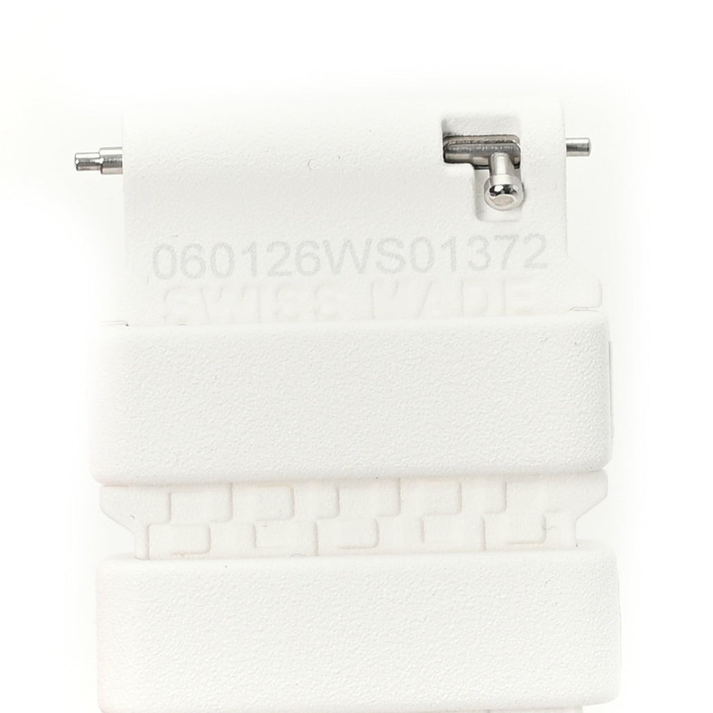 Rubber 36mm Large Cut Single Tour Band White