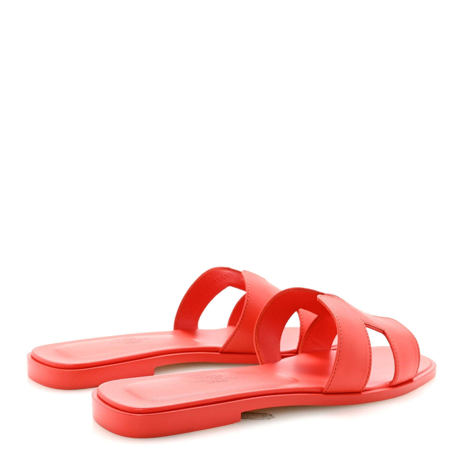 Box Calfskin Oran Sandals 37 Rouge Grenadine