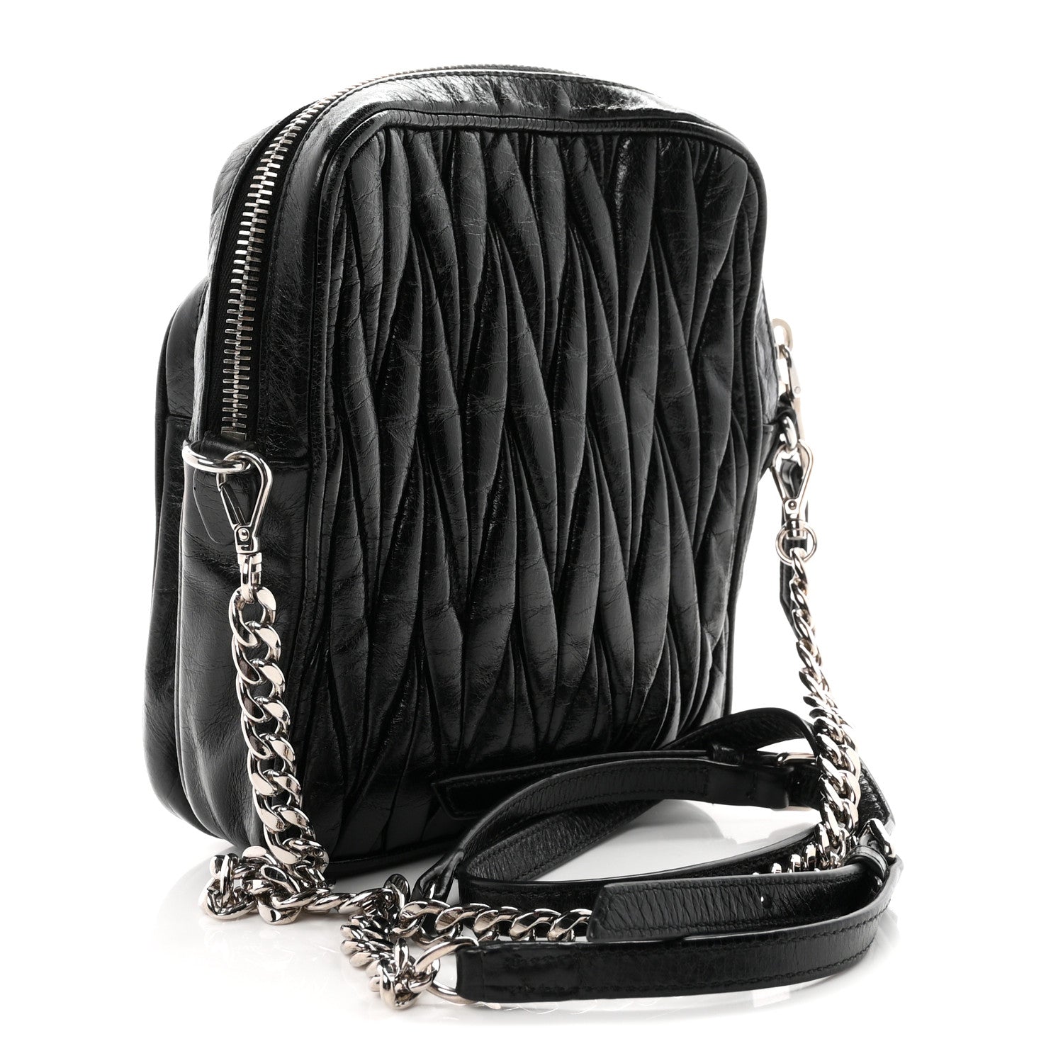 Nappa Matelasse Crossbody Black