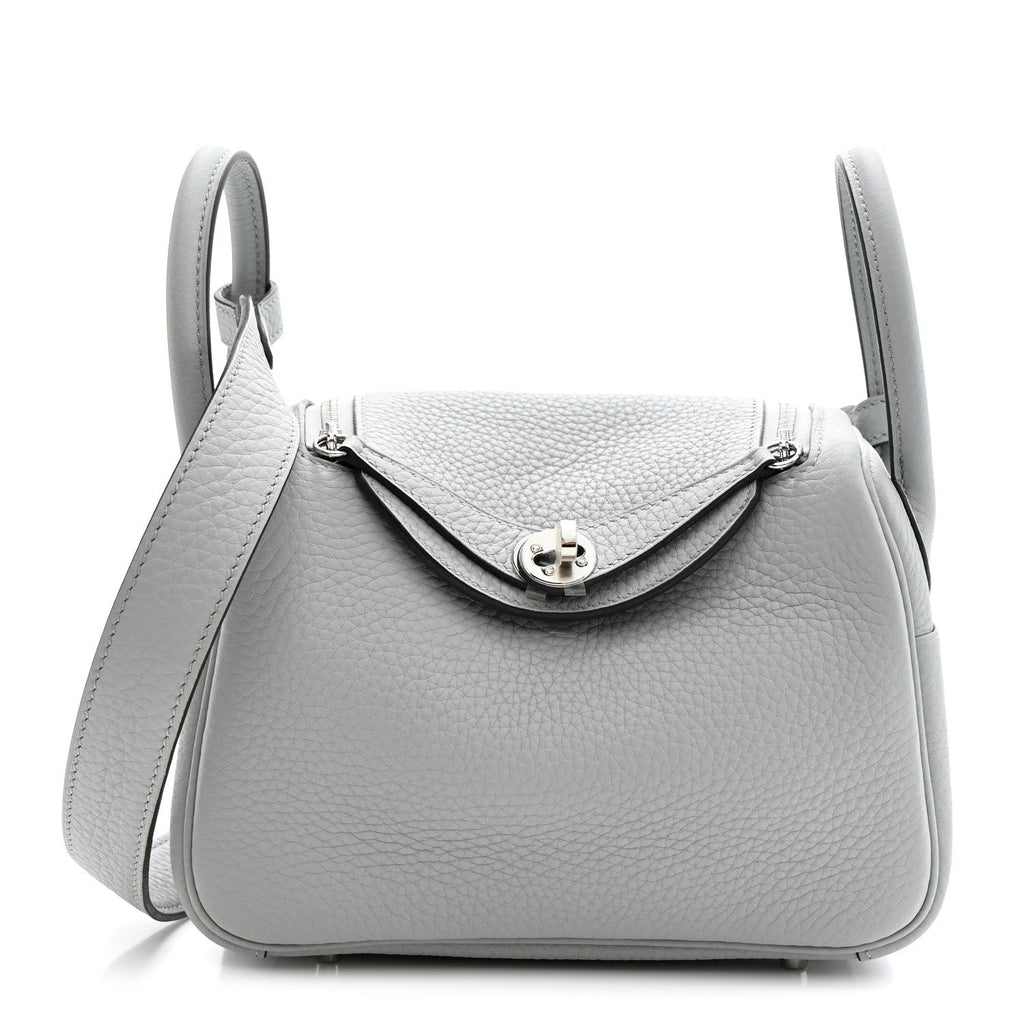 Taurillon Clemence Mini Lindy 20 Bleu Pale