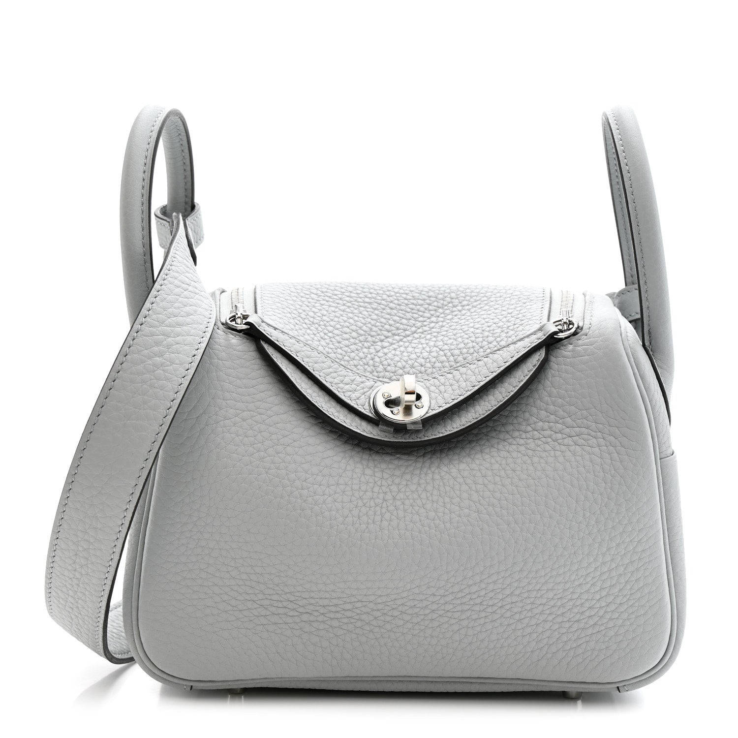 Taurillon Clemence Mini Lindy 20 Bleu Pale