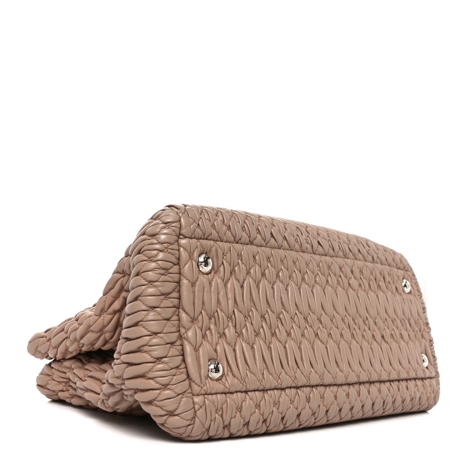 Nappa Matelasse Swarovski Crystal Tote Cammeo