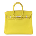 Epsom Candy Birkin 25 Lime Gris Perle