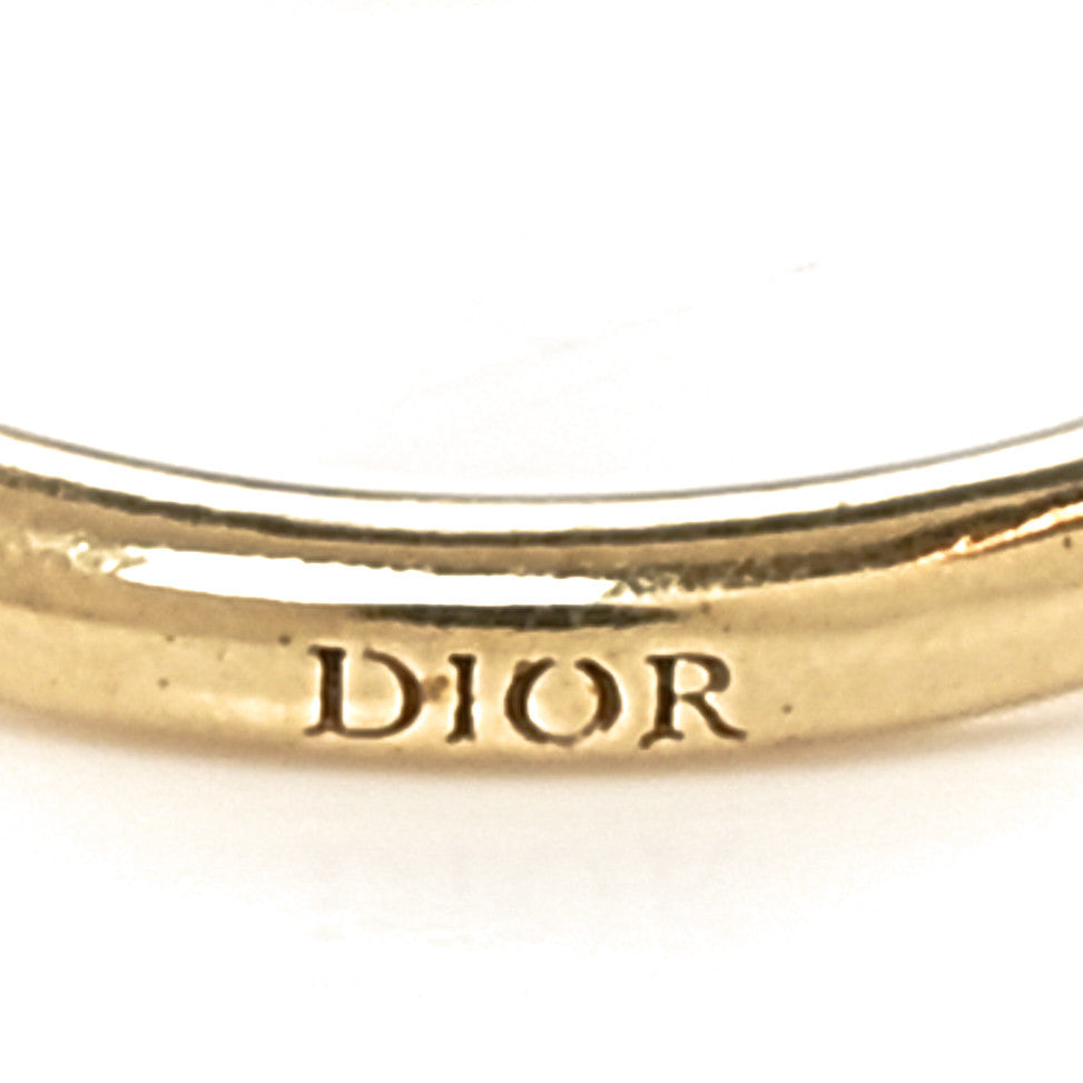 Metal CD Sphere Ring 52 6 Gold Silver
