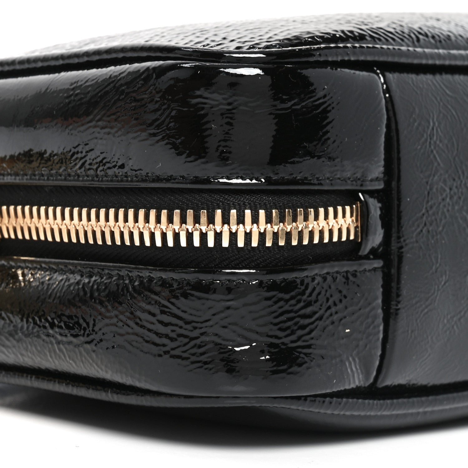 Naplak Patent Small Beau Top Handle Bag Black