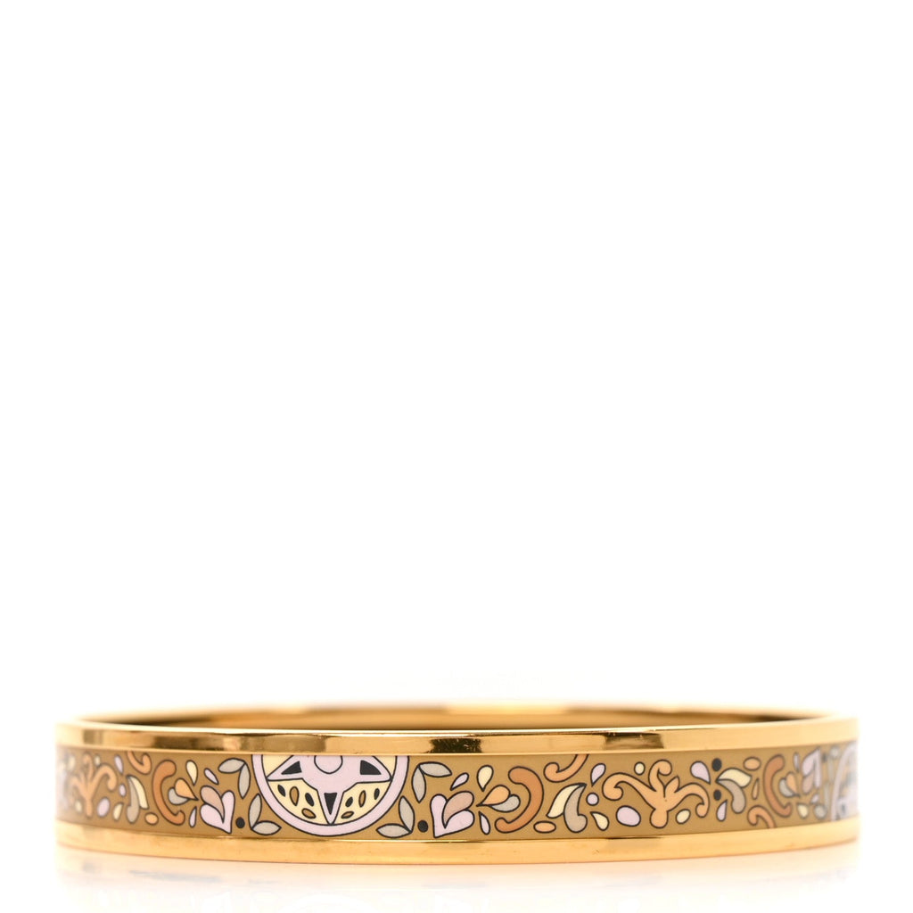 Enamel Printed Narrow Concours d'Etriers Bracelet 70