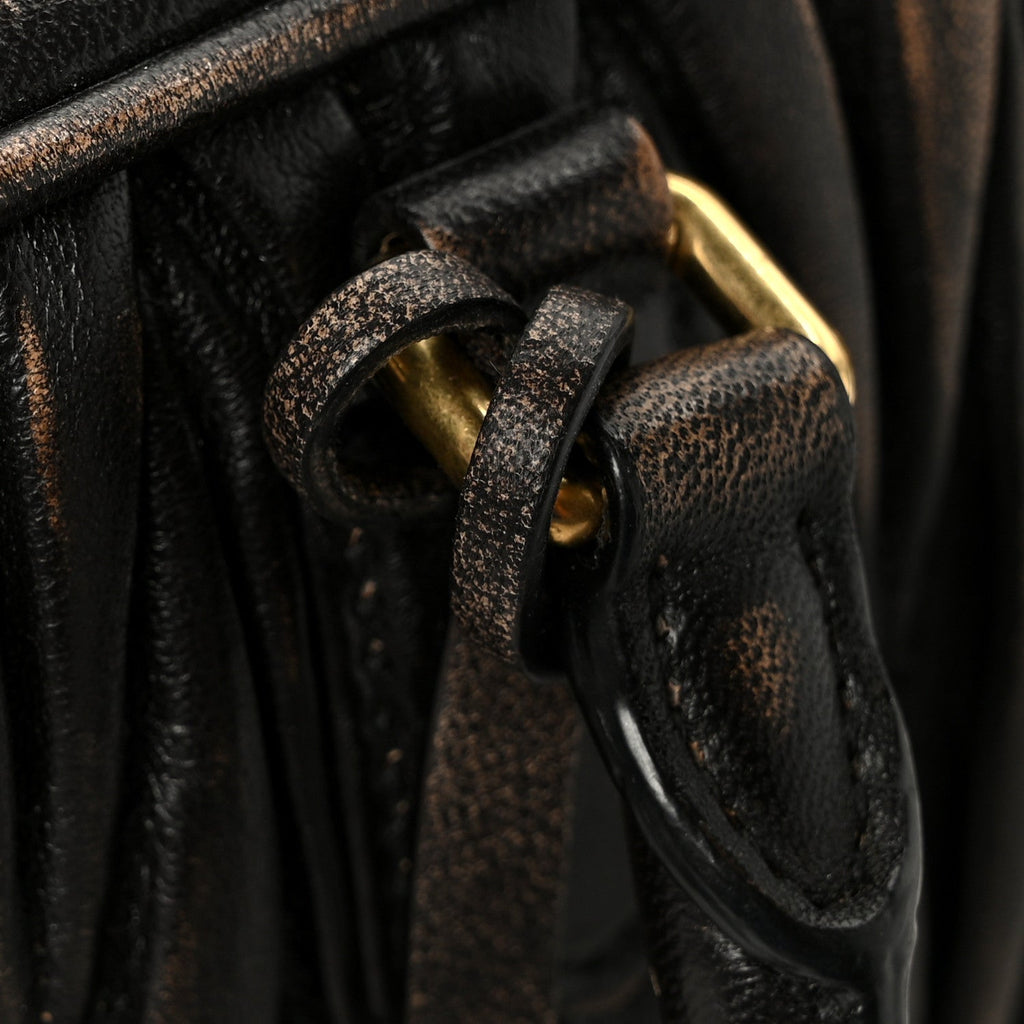 Nappa Matelasse Arcadie Top Handle Bag Sabbia Caffe