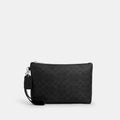 Coach Outlet Pouch In Signature Canvas