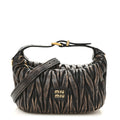 Nappa Matelasse Pouch Sand Coffee