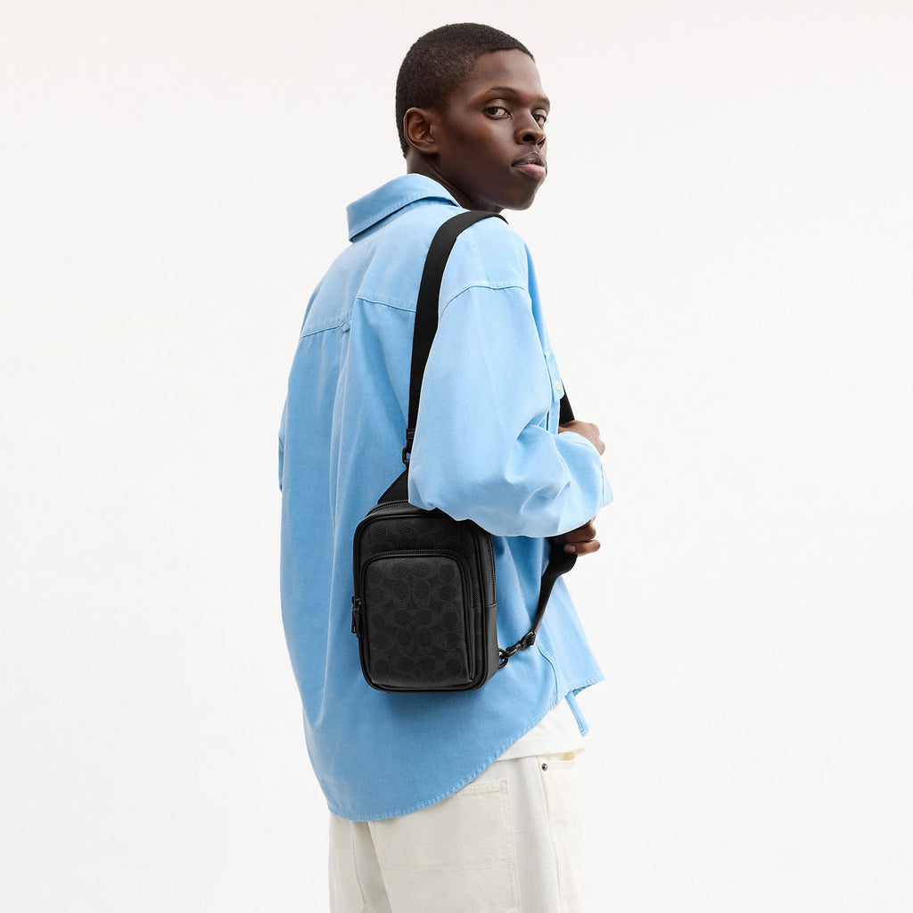 Coach Outlet Racer Sling Pack In Signature Canvas