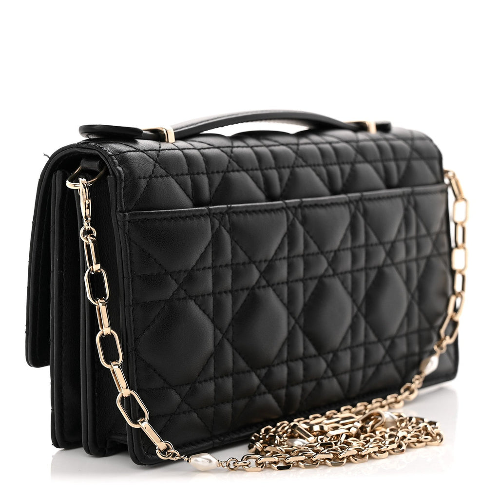 Lambskin Cannage Mini My Dior Bag Black