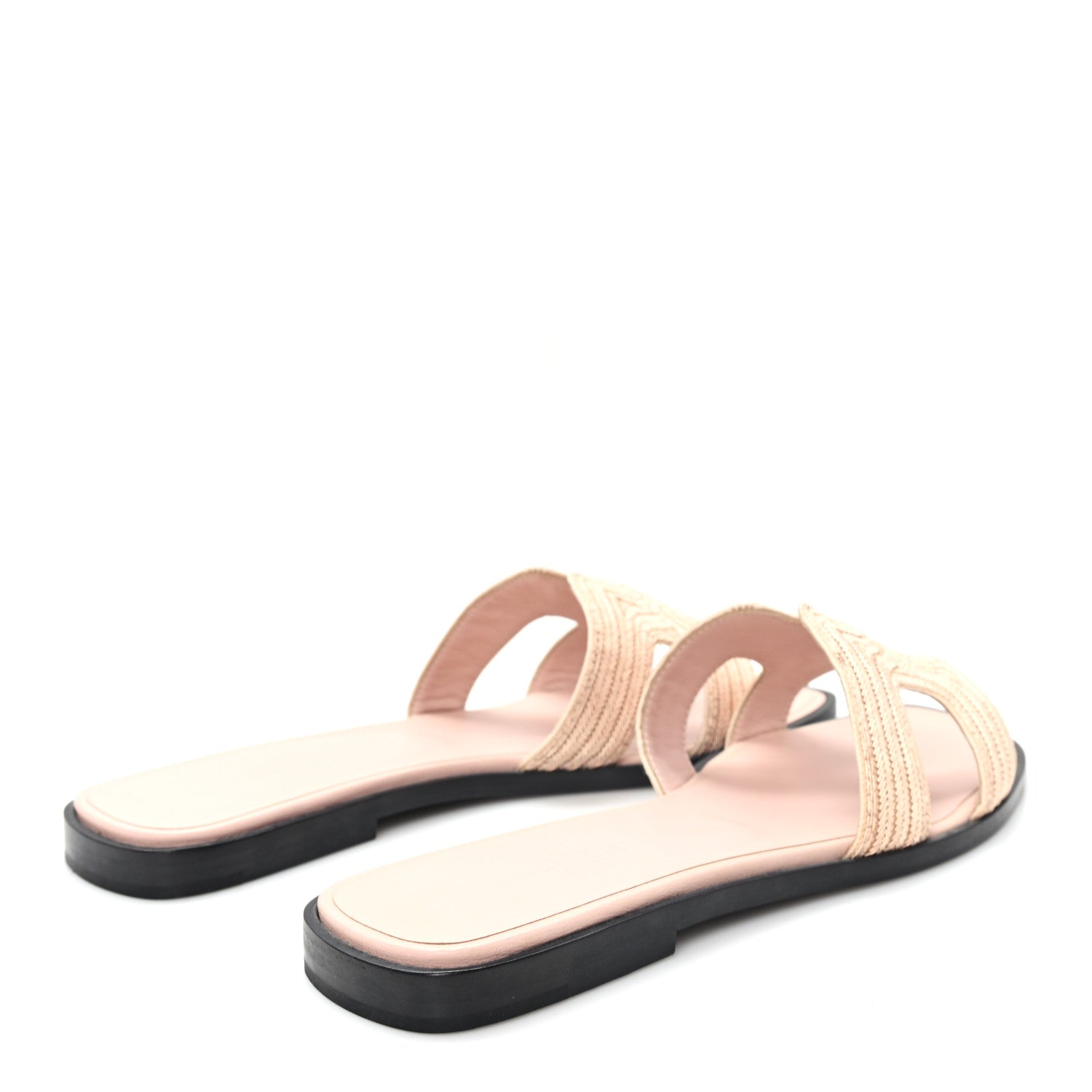 Calfskin Embroidered Oran Sandals 37 Beige