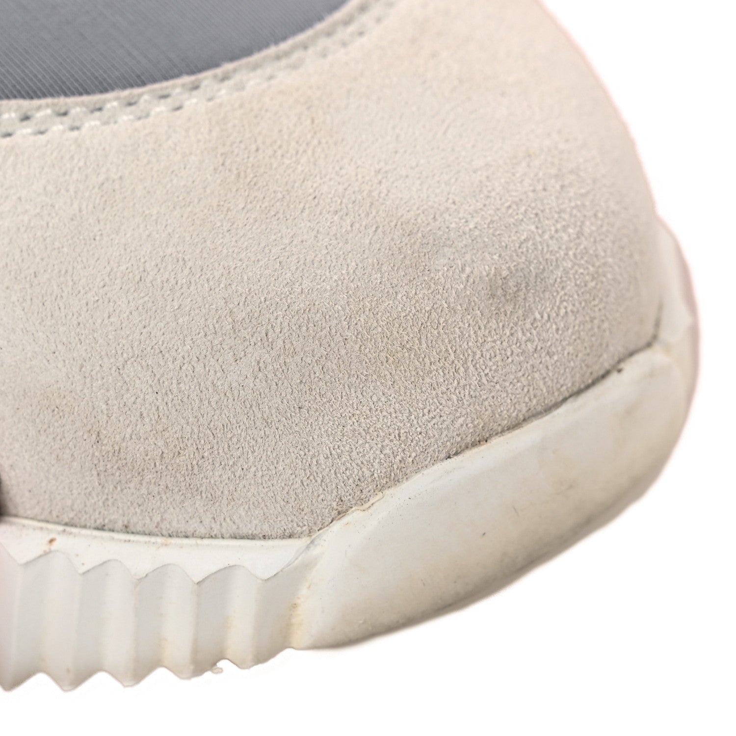 Technical Canvas Suede Goatskin Bouncing Sneakers 36 Gris Multicolor