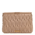 Nappa Matelasse Clutch Cammeo