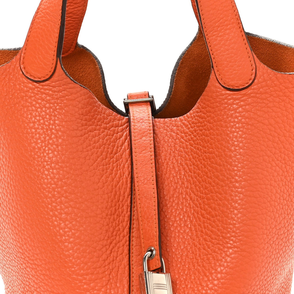 Taurillon Clemence Picotin Lock 22 MM Orange