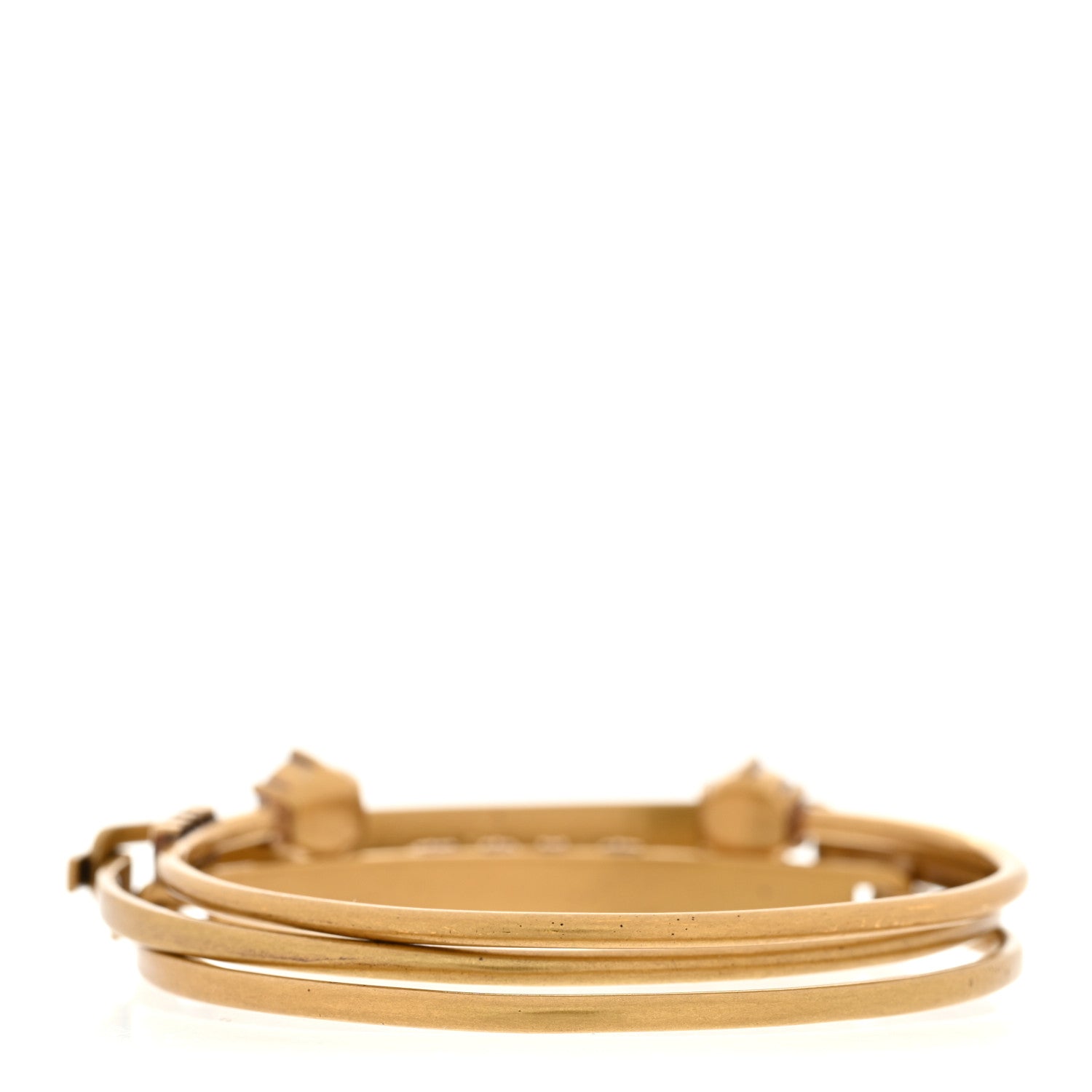 Metal Crystal Dio(r)evolution Bracelet Set Gold