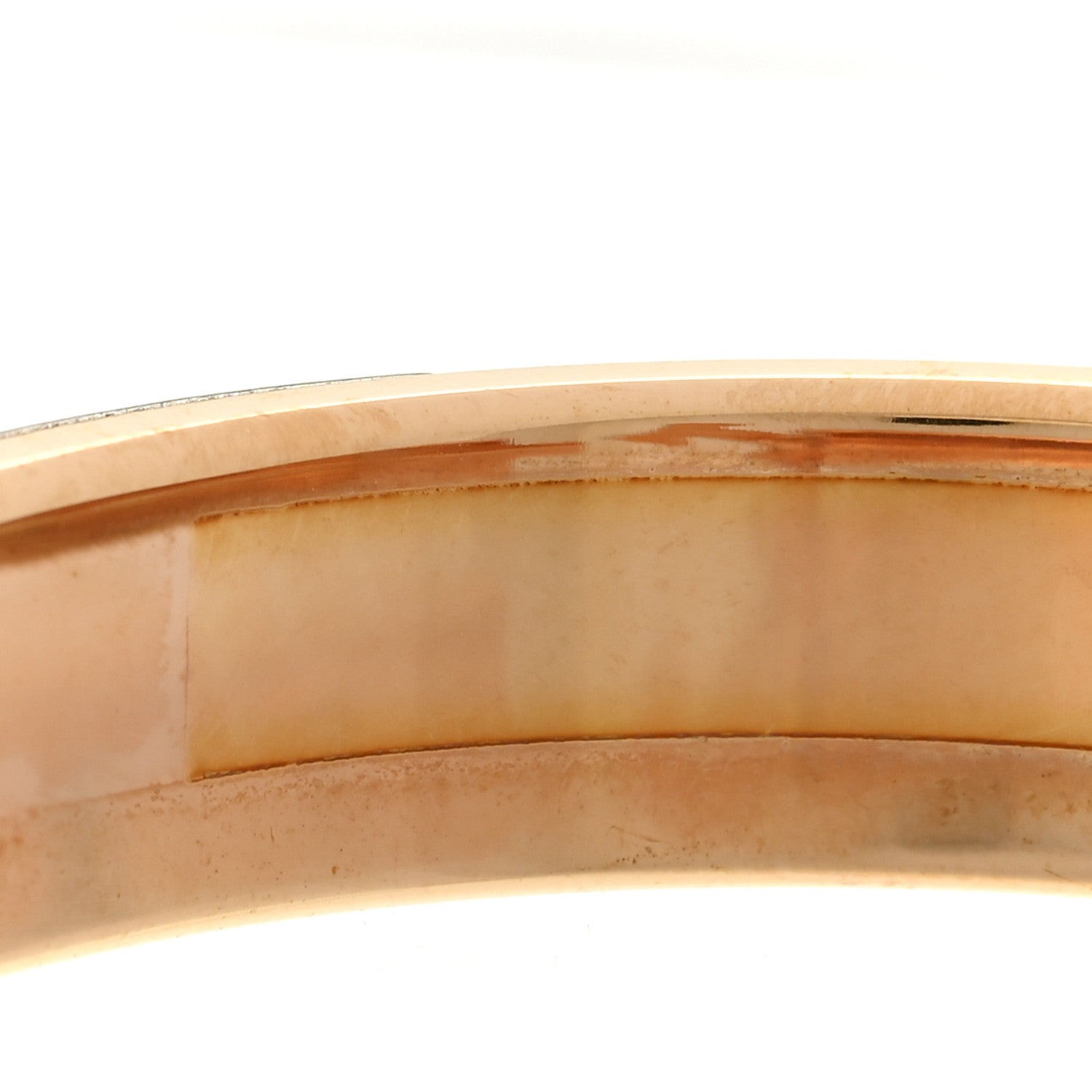 Enamel Narrow Clic Clac H Bracelet GM White