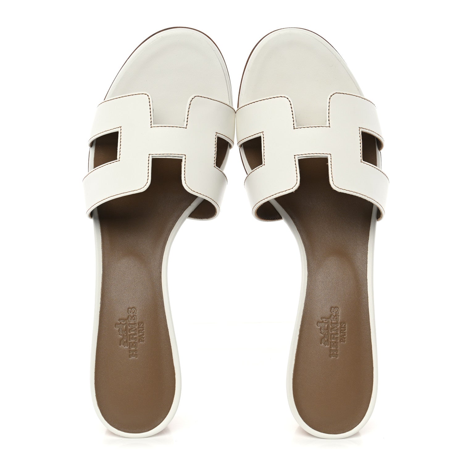 Calfskin Oasis Sandals 38.5 White