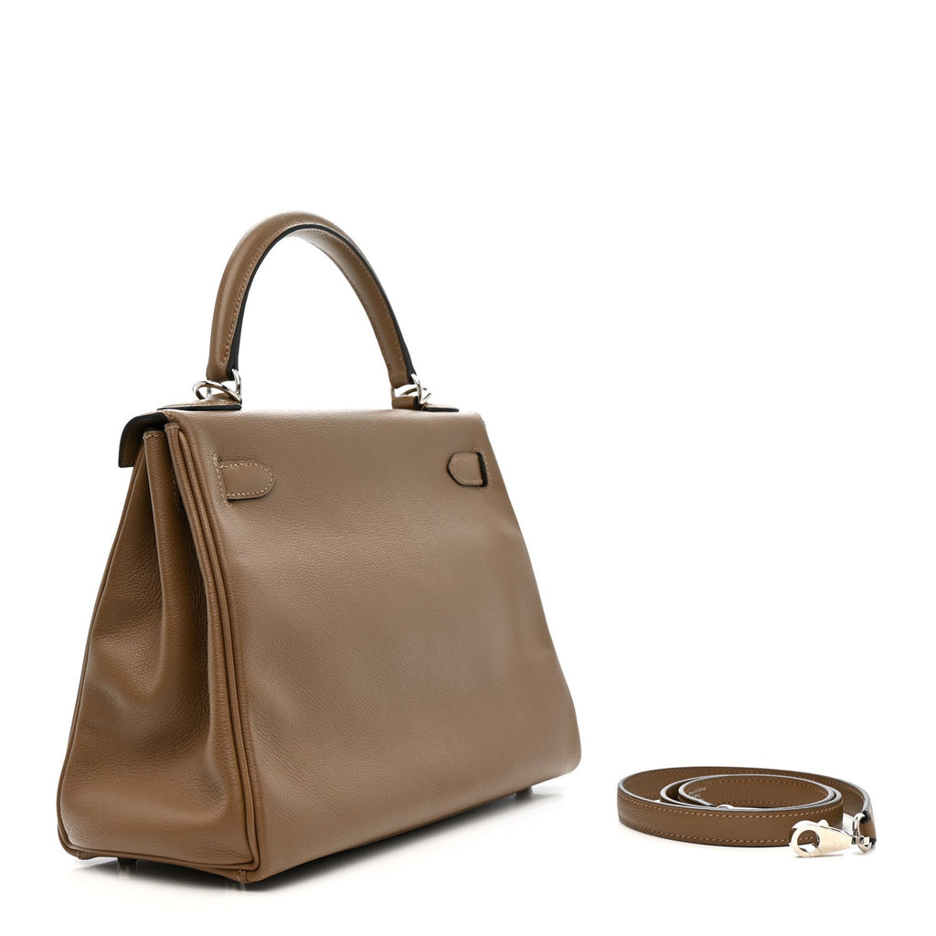 Evercolor Kelly Retourne 28 Beige De Weimar