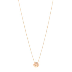 18K Rose Gold Diamond Extrait de Camélia Pendant Necklace