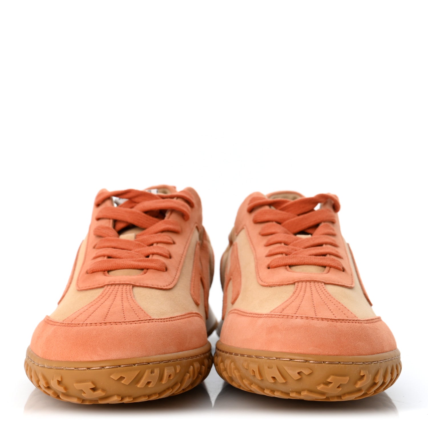 Suede Goatskin Jet Sneakers 41 Beige Natura Orange Nacarat