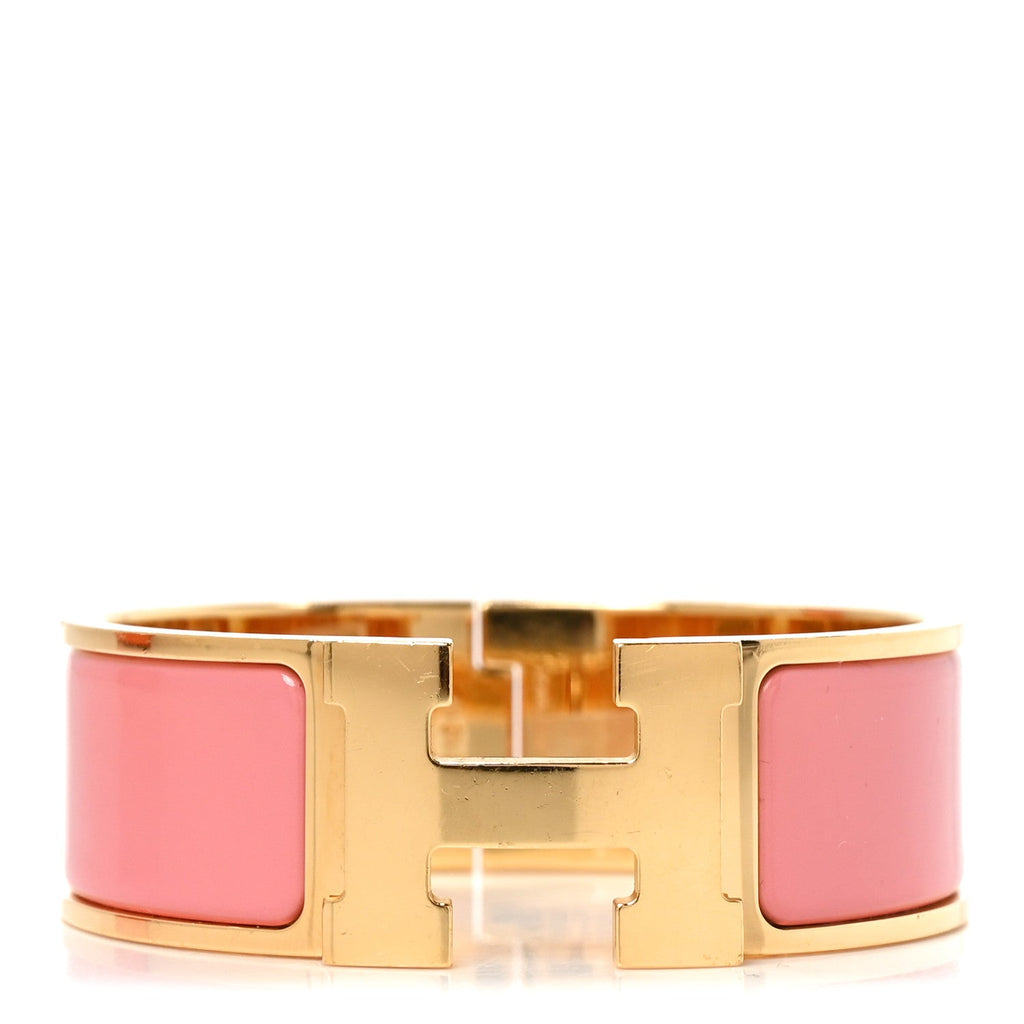 Enamel Wide Clic Clac H Bracelet GM Papaye