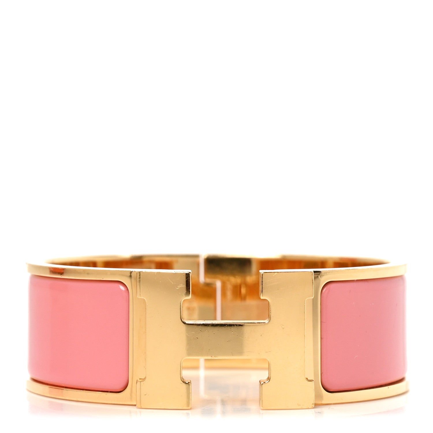 Enamel Wide Clic Clac H Bracelet GM Papaye