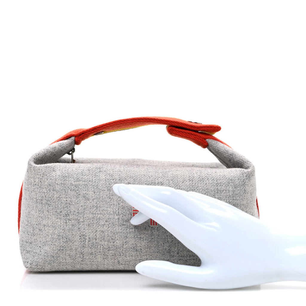 Canvas Small Bride-A-Brac Pouch Gris Flanelle